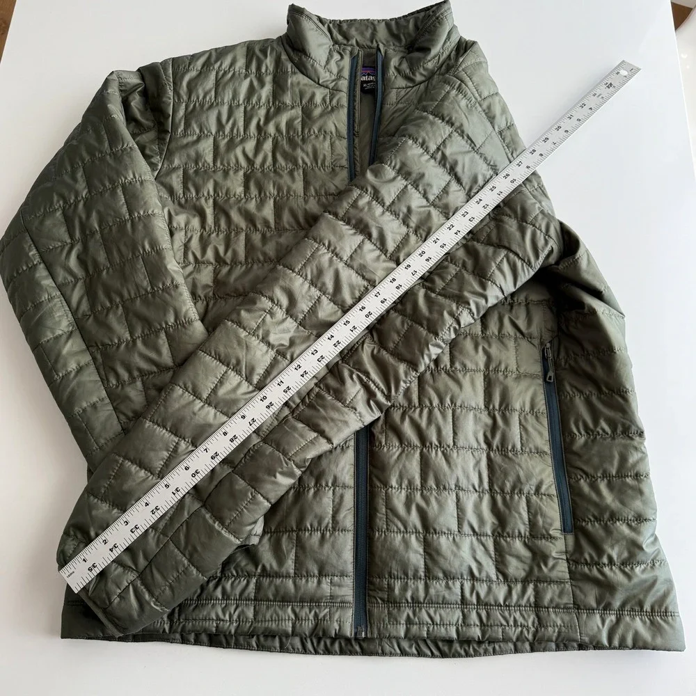 Patagonia Nano Puff Lightweight Full Zip Primaloft Industrial Green Jacket XL